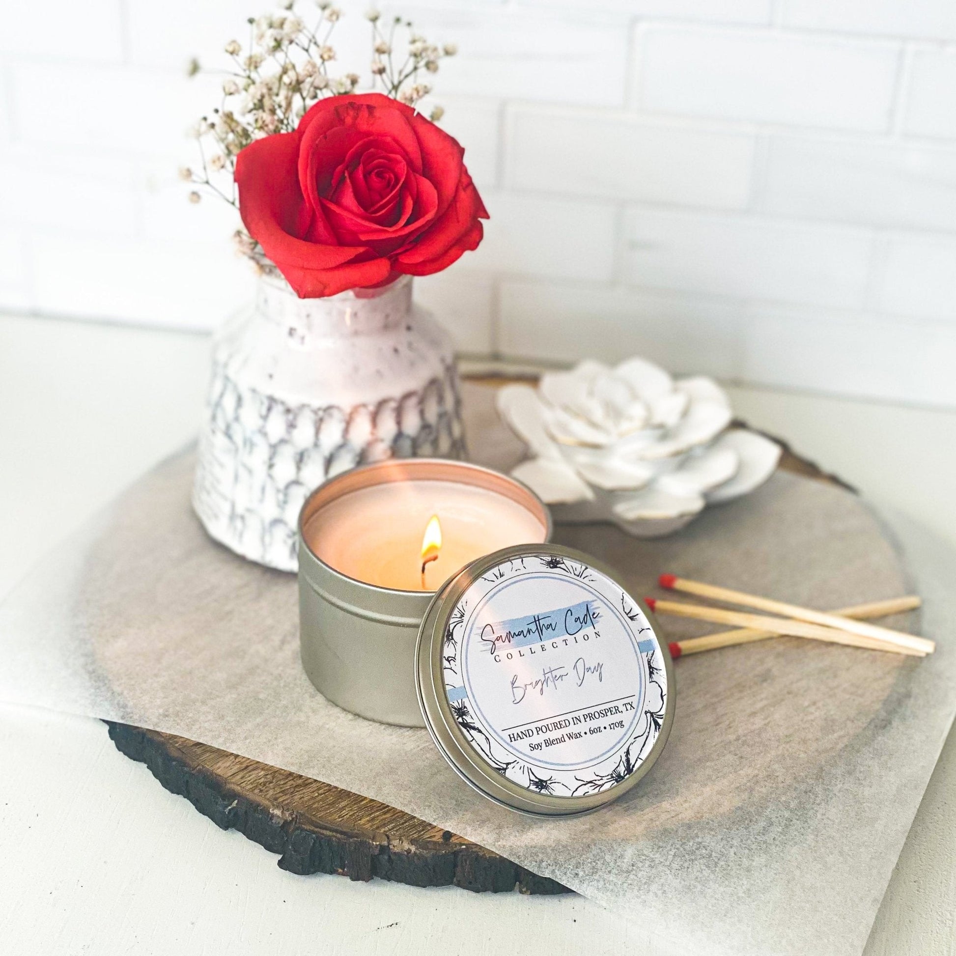 "Brighter Day" Benefitting Suicide Prevention 6oz.Candle Tin